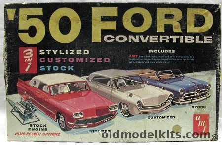 AMT 1/25 1950 Ford Convertible 3 in 1 - Trophy Series, T150-200 plastic model kit